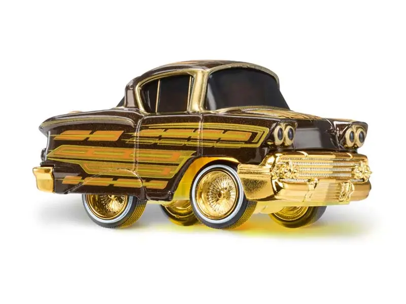 1958 Chevrolet Impala Brown (Lowrider Show Glow Series 1) Diecast Scale Model - Cartuned 597346-4 1