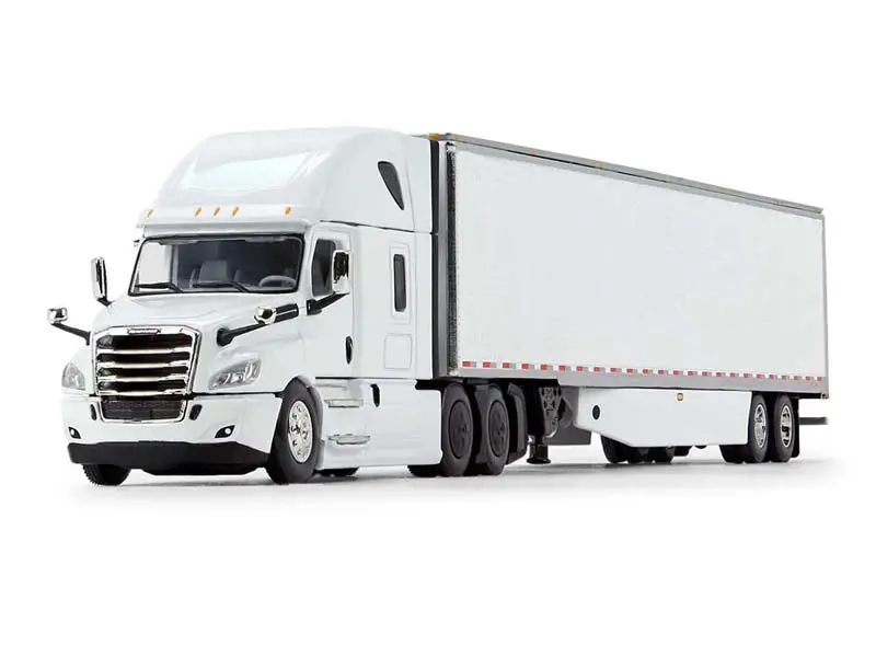 2018 Freightliner Cascadia High-Roof Sleeper & 53' Utility Trailer W/ Thermo King Reefer Diecast 1:64 Model - Dcp 60-1054 1