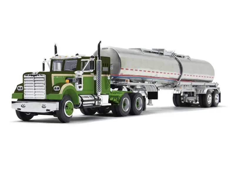 Western Star 4900 W/ 36" Vintage Sleeper & Brenner Chemical Tank Trailer Diecast 1:64 Scale Model - Dcp 60-1640 1