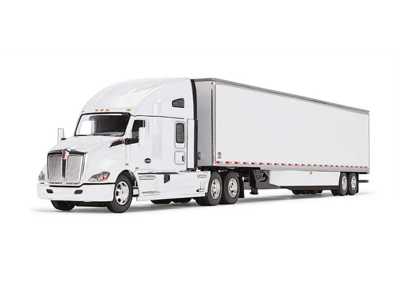 Kenworth T680 And 53' Utility Trailer W/ Skirts Diecast 1:64 Scale Model - Dcp First Gear 60-1762 1