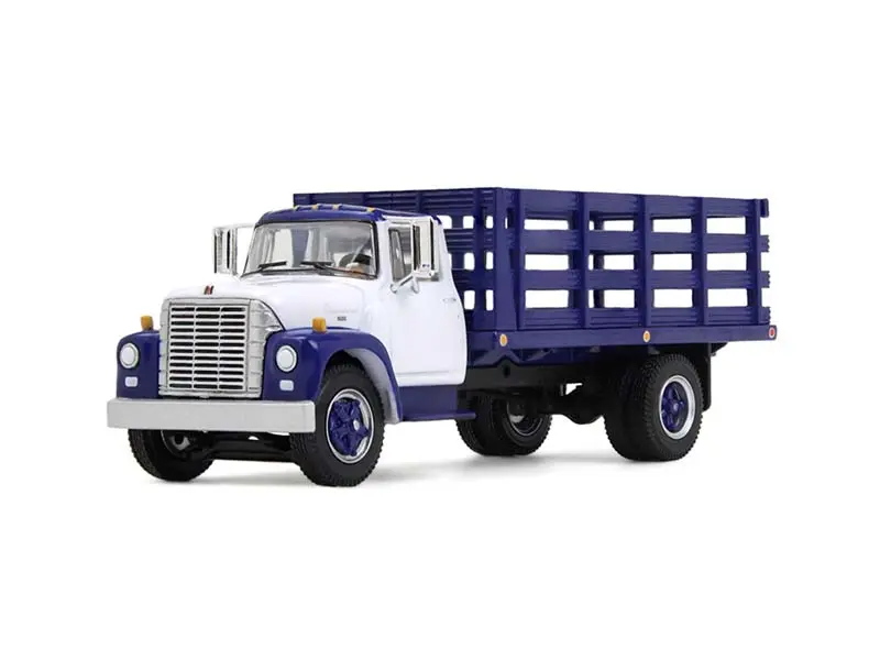 1970 International Loadstar Stake Truck - White And Navy Blue Diecast 1:64 Scale Model - Dcp 60-2041 1