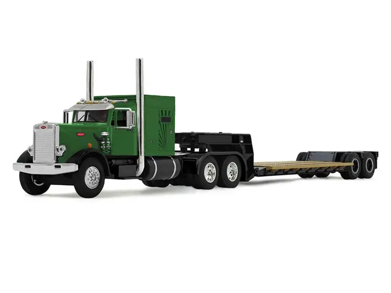 Peterbilt Model 351 W/ 60" Vintage Sleeper & Rogers Vintage Lowboy Trailer Diecast 1:64 Scale Model - Dcp 60-2219 1