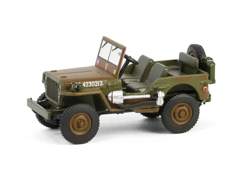 1942 Willys Mb - 1St Canadian Tank Brigade Three Rivers Regiment England (Battalion 64 Series 5) Diecast 1:64 Scale Model - Greenlight 61050A 1