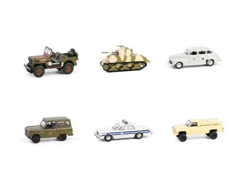 (Battalion 64 Series 5) Set Of 6 Diecast 1:64 Scale Models - Greenlight 61050 1