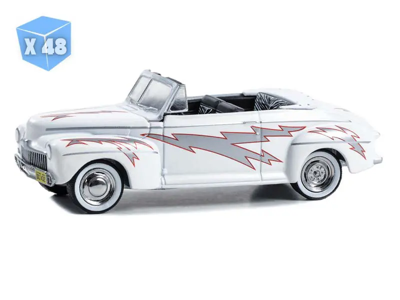 48 Pack 1948 Ford De Luxe Convertible Greased Lightnin' - Grease 1978 (Hollywood Series 40) Diecast 1:64 Scale Model - Greenlight 62010A 1