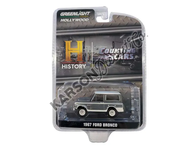 Raw Chase 1967 Ford Bronco - Counting Cars (Hollywood Series 42) Diecast 1:64 Scale Model - Greenlight 62030E 1