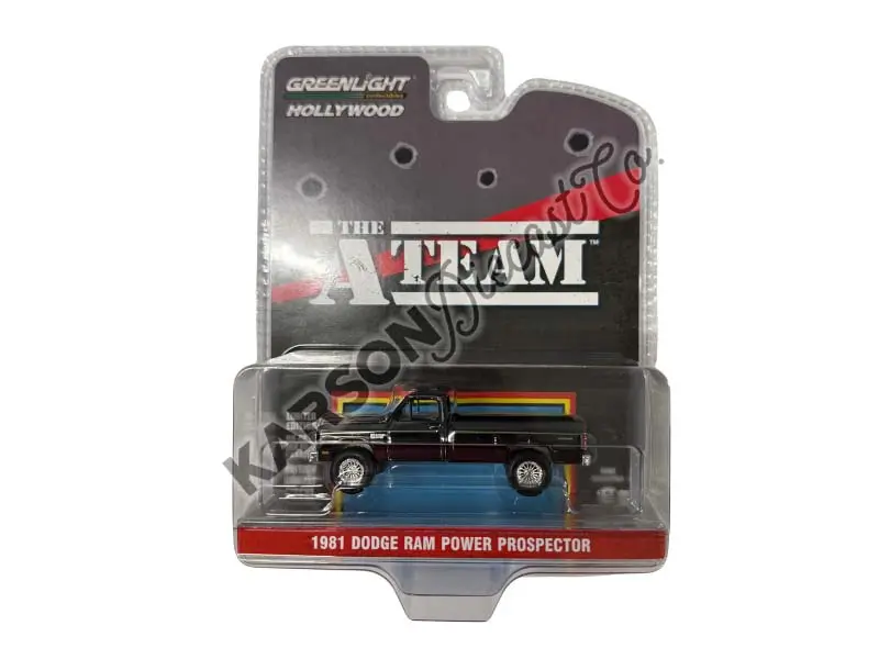 Chrome Chase 1981 Dodge Power Ram Prospector - The A-Team (Hollywood Series 43) Diecast 1:64 Scale Model - Greenlight 62040C 1