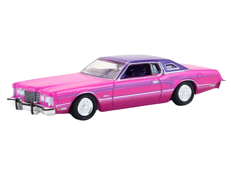 1975 Ford Thunderbird Lowrider (California Lowriders Series 7) Diecast 1:64 Scale Model - Greenlight 63080E 1