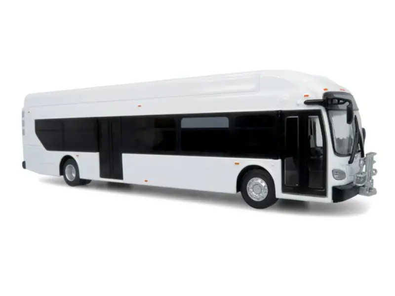 2024 Nfi Xcelsior Xn40 Transit Bus Blank White Diecast 1:64 Scale Model - Iconic Replicas 64-0427 1