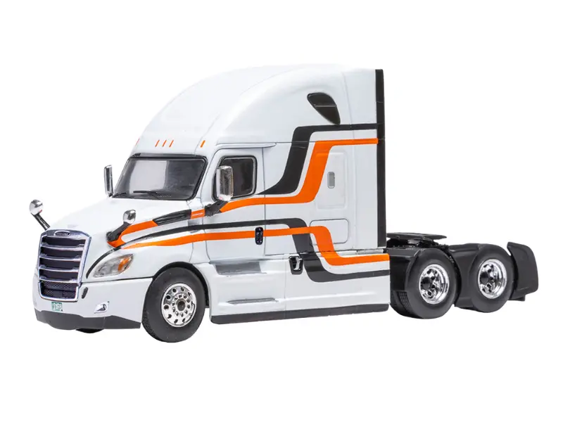2018 Freightliner Cascadia - White W/ Stripes Diecast 1:64 Scale Model - Ixo 64Tr013a 1