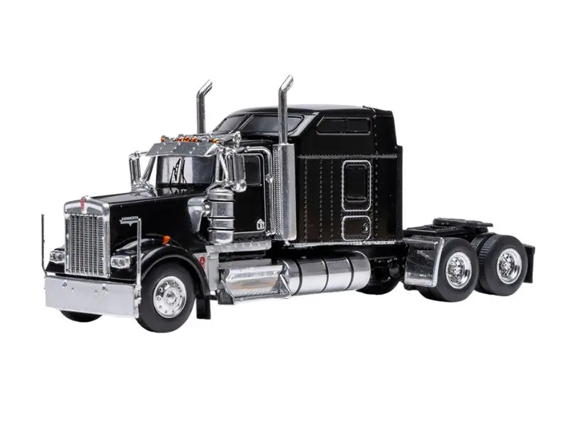 Pre-Order 1990 Kenworth W900 - Black Diecast 1:64 Scale Model - Ixo 64Tr014b 1