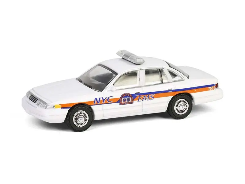 1994 Ford Crown Victoria - Nyc Ems (First Responders Series 2) Diecast 1:64 Scale Model - Greenlight 67060C 1