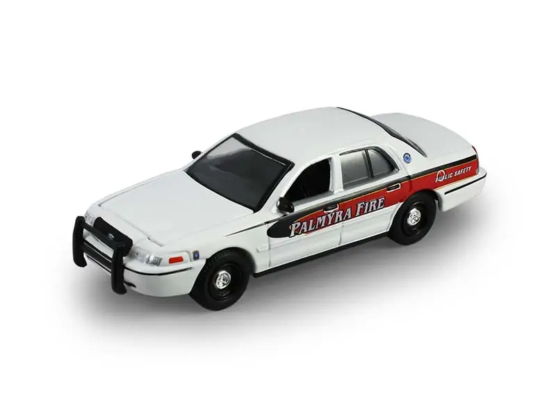 2011 Ford Crown Victoria - Palmyra, Pennsylvania Fire Department (Fire & Rescue Series 5) Diecast 1:64 Scale Model - Greenlight 67070A 1