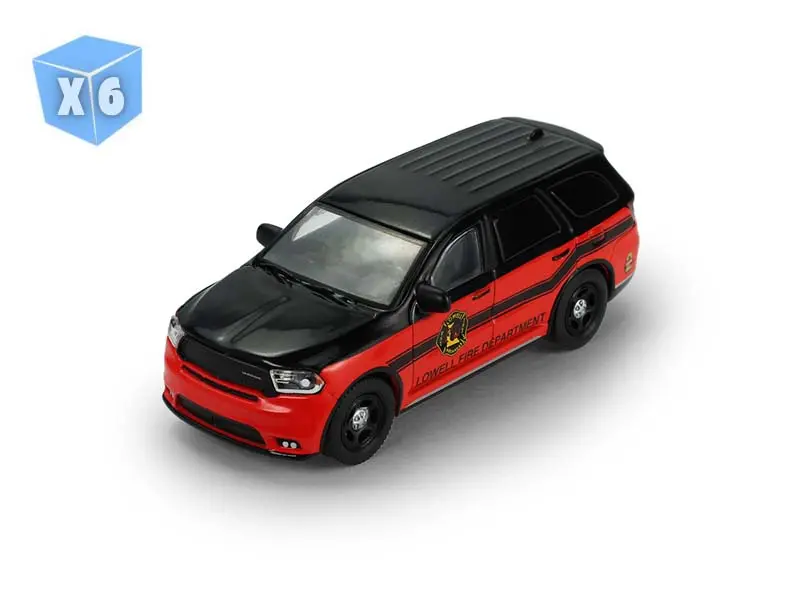 6 Pack 2019 Dodge Durango - Arkansas, Lowell Fire Department (Fire & Rescue Series 5) Diecast 1:64 Scale Model - Greenlight 67070C 1