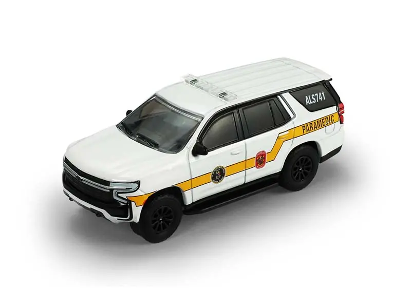 2024 Chevrolet Tahoe - Bethesda Maryland Bethesda-Chevy Chase Rescue Squad (Fire & Rescue Series 5) Diecast 1:64 Scale Model - Greenlight 67070D 1