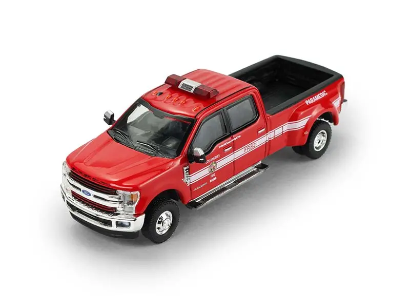 2018 Ford F-350 - Los Angeles Fire Department (Fire & Rescue Series 5) Diecast 1:64 Scale Model - Greenlight 67070F 1
