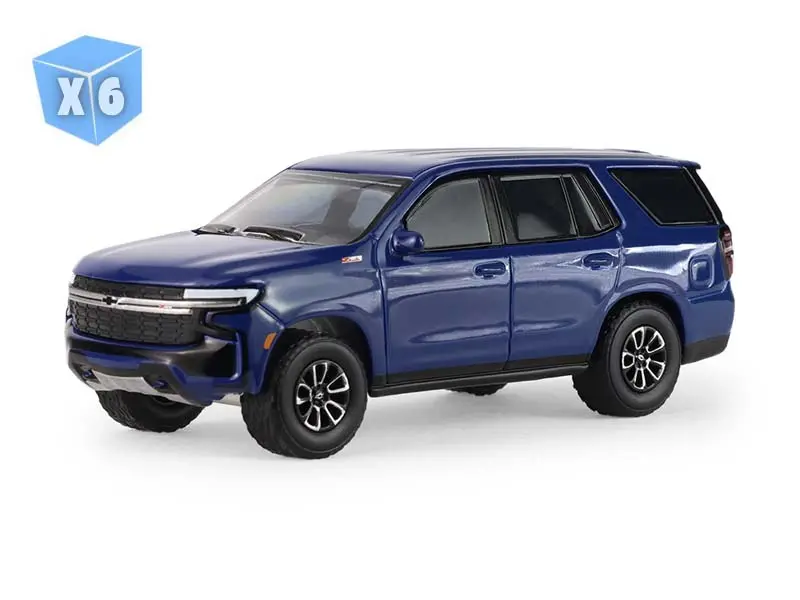 Pre-Order - 6 Pack 2024 Chevrolet Tahoe - Midnight Blue Metallic (Auto Mall Series 8) Diecast 1:64 Scale Model - Greenlight 68080D 1