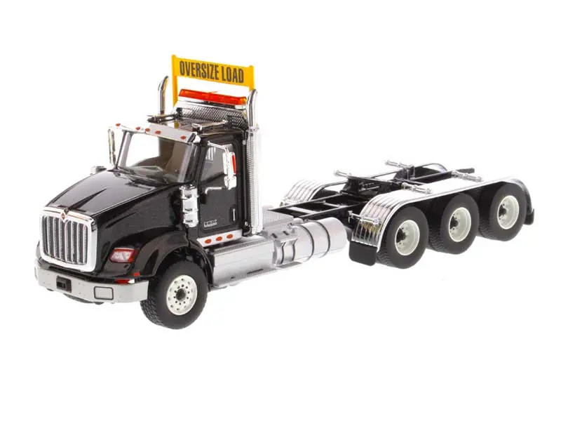 International Hx620 Day Cab Tridem Tractor - Metallic Black (Transport Series) 1:50 Scale Model - Diecast Masters 71009 1