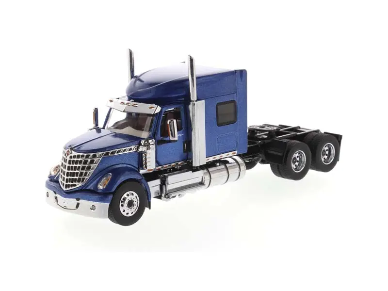 International Lonestar Sleeper Cab Truck Blue (Transport Series) 1:50 Scale Model - Diecast Masters 71026 1