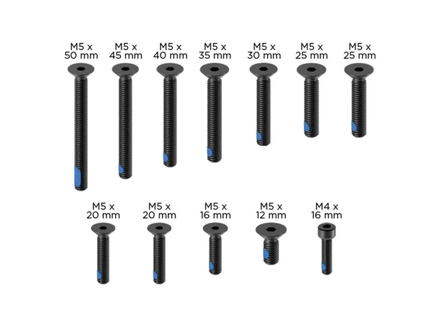Quad Lock Replacement Screw Set Pro Black (V2) 1