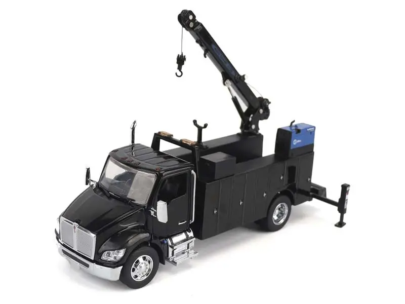 Pre-Order Kenworth T380 Auto-Crane Titan85-Body Hc14-Crane Work Truck W/ Miller Enpak (Transport Series) Diecast 1:50 Scale Model - Diecast Masters 71211 1