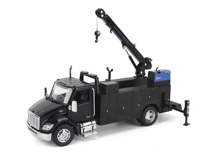 Pre-Order Peterbilt Model 536 Auto-Crane Titan85-Body Hc14-Crane Work Truck W/ Ac40 Compressor And Miller Trailblazer Welder (Transport Series) Diecast 1:50 Scale Model - Diecast Masters 71213 1