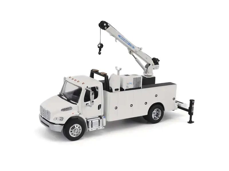 Pre-Order Freightliner M2-106 Auto-Crane Titan85-Body Hc14-Crane Work Truck With Miller Enpak White Diecast 1:50 Scale Model - Diecast Master 71216 1
