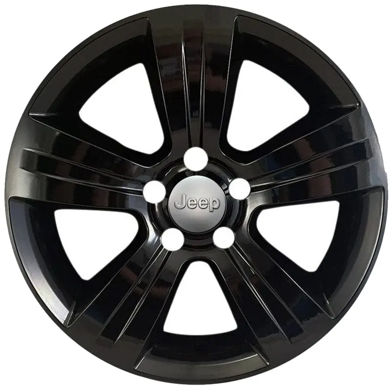 '11-17 Jeep Compass 17" Gloss Black Wheel Skins 7238-Gb 1