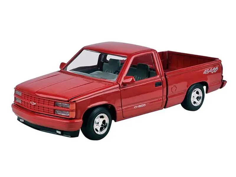 1992 Chevrolet 454 Ss Pickup - Red Metallic (Mijo Exclusives) Diecast 1:24 Scale Model - Motormax 73203Mrd 1