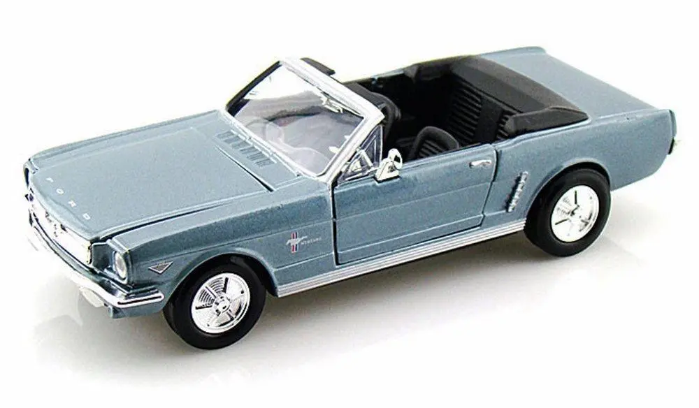 1964 1/2 Ford Mustang Convertible - Blue (Timeless Legends) Diecast 1:24 Scale Model - Motormax 73212Bl 1