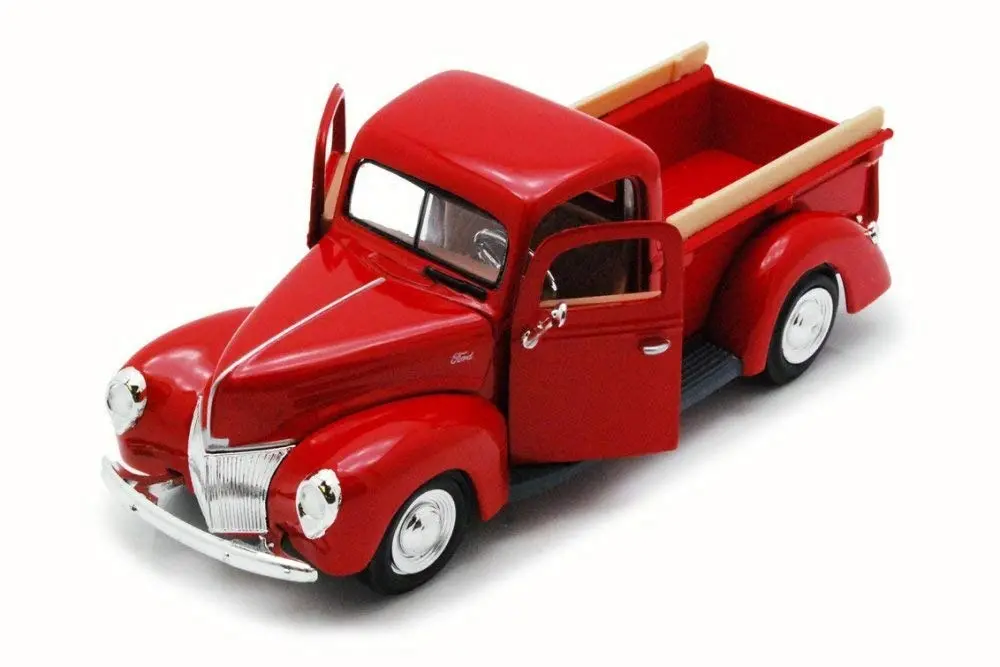 1940 Ford Pickup Truck - Red Diecast 1:24 Scale Model - Motormax 73234Rd 1
