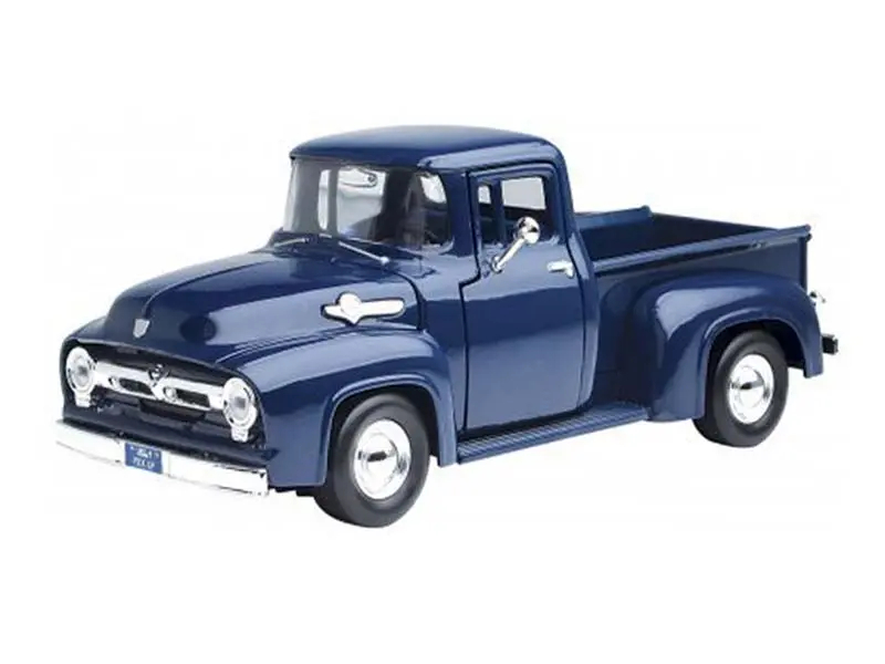 1956 Ford F-100 Pickup - Blue (Timeless Legends) Diecast 1:24 Model - Motormax 73235Bl 1