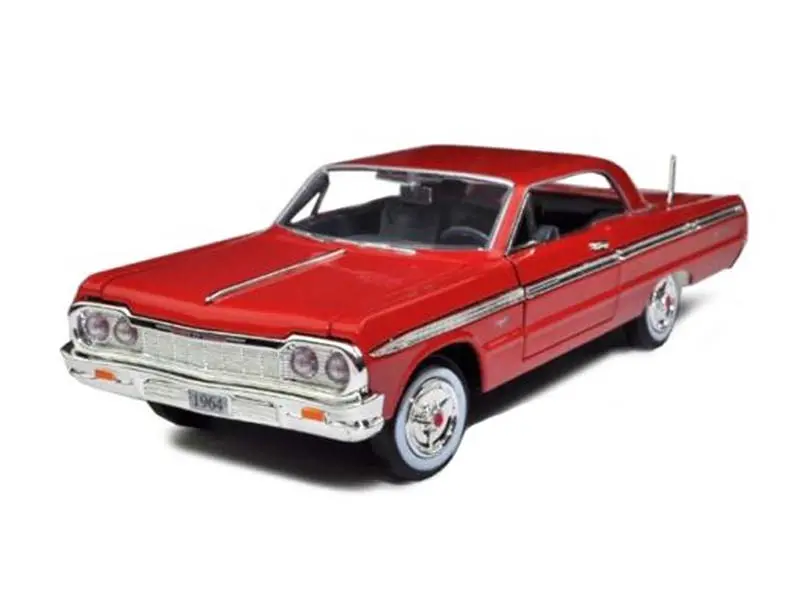 1964 Chevrolet Impala Hard Top - Red (Timeless Legends) Diecast 1:24 Model - Motormax 73259Rd 1