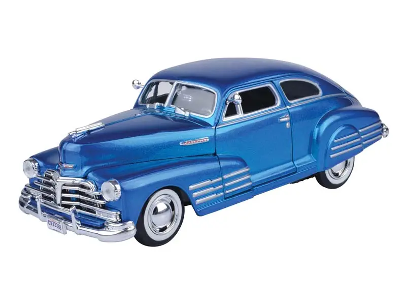 1948 Chevrolet Aerosedan Fleetline - Blue (Timeless Legends) Diecast 1:24 Scale Model - Motormax 73266Bl 1