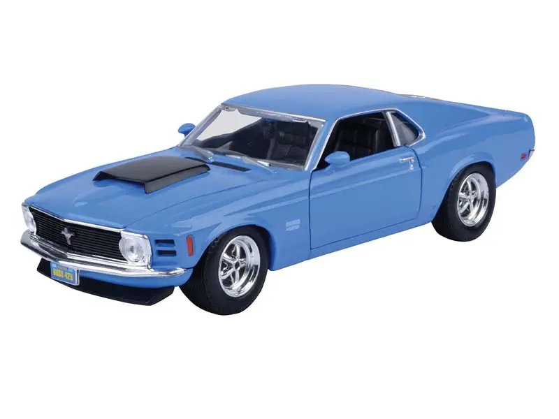 1970 Ford Mustang Boss 429 - Blue (Timeless Legends) Diecast 1:24 Scale Model - Motormax 73303Bl 1