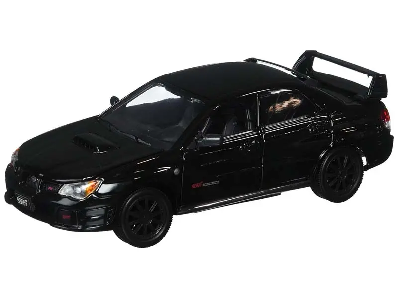 Subaru Impreza Wrx Sti Black Diecast 1:24 Scale Model - Motormax 73330Bk 1