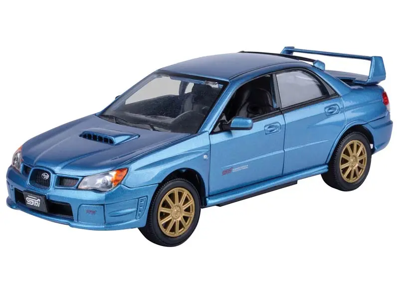 Subaru Impreza Wrx Sti Blue Diecast 1:24 Scale Model - Motormax 73330Bl 1