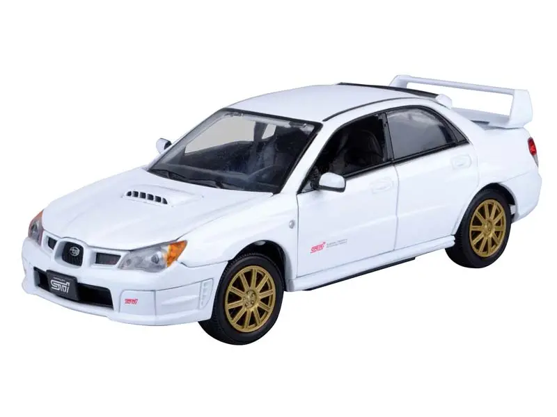 Subaru Impreza Wrx Sti - White (Timeless Legends) Diecast 1:24 Scale Model - Motormax 73330Wh 1