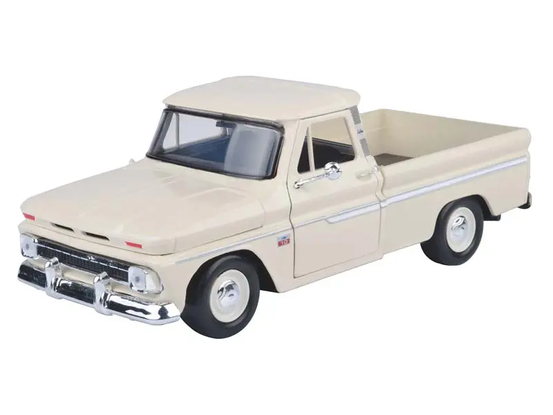 1966 Chevrolet C10 Fleetside Pickup Cream (Timeless Legends) Diecast 1:24 Scale Model - Motormax 73355Crm 1