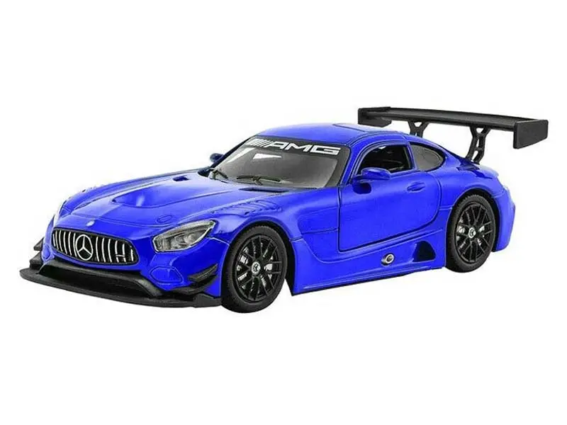 Mercedes Amg Gt3 - Bright Blue Diecast 1:24 Scale Model - Motormax 73386Bl 1