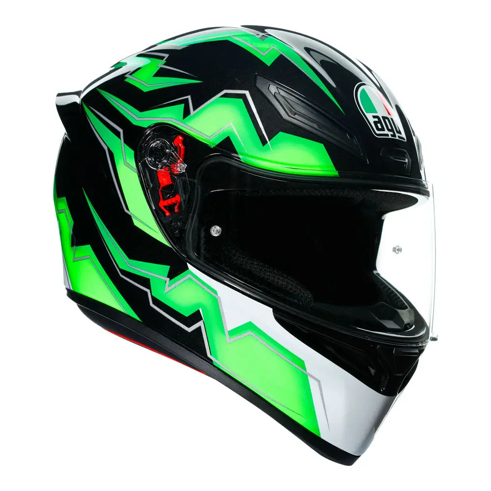 Agv K1 S Kripton Helmet - Black/Green 1