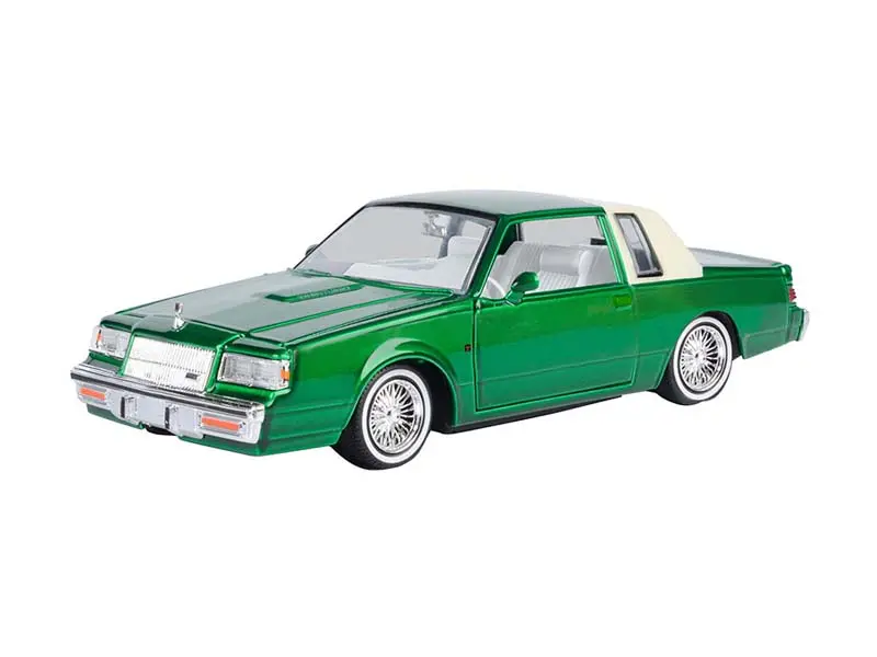 1987 Buick Regal Green - Mijo Exclusives (Get Low) Diecast 1:24 Scale Model Car - Motormax 79023Grb 1