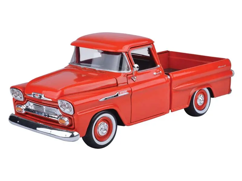 1958 Chevrolet Apache Fleetside Pickup - Orange (Timeless Legends) Diecast 1:24 Model Truck - Motormax 79311Or 1