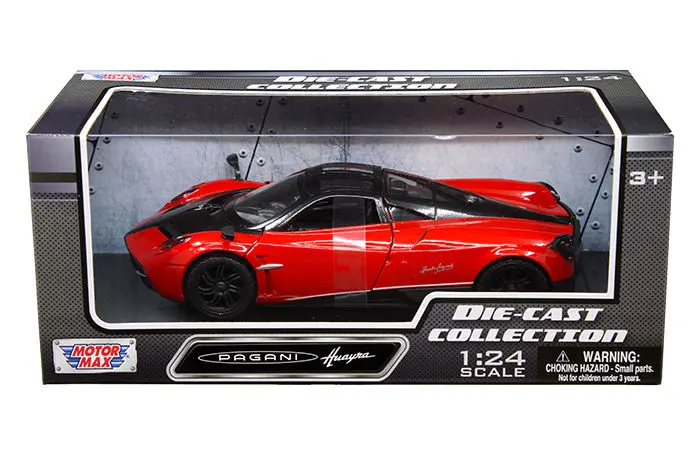 Pagani Huayra Red W/ Black Wheels 1:24 Diecast Model - Motormax - 79312Crd 1
