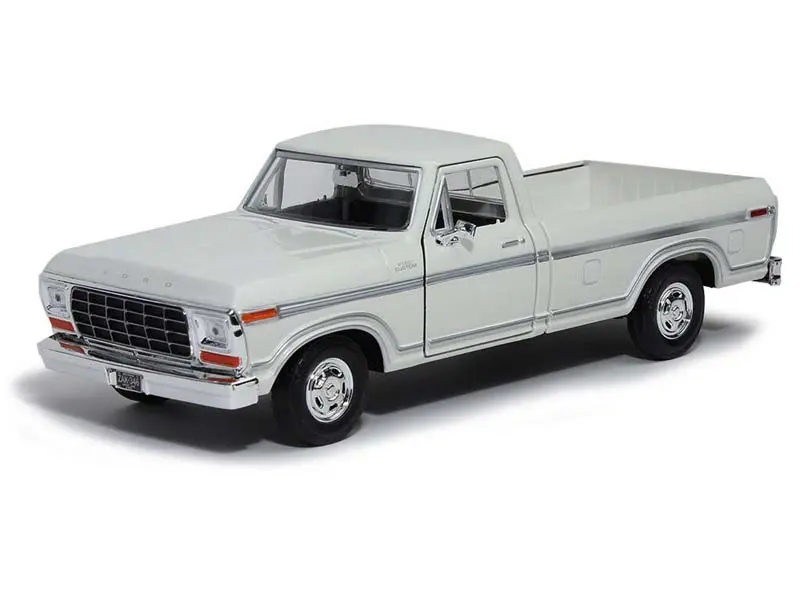 1979 Ford F-150 Custom – White (American Classics) Diecast 1:24 Scale Model - Motormax 79346Wh 1
