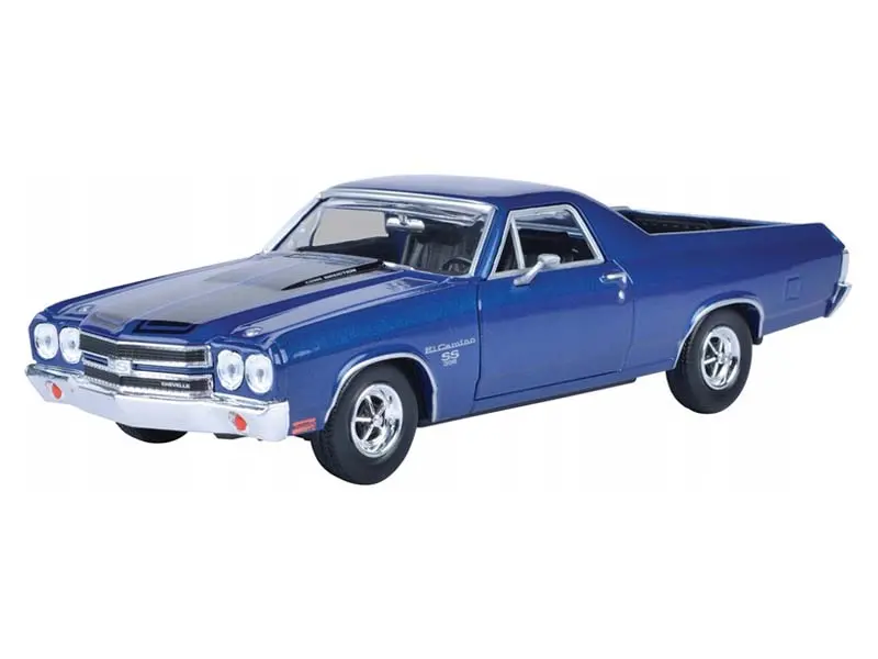 1970 Chevrolet El Camino Ss 396 - Blue (Timeless Legends) Diecast 1:24 Scale Model - Motormax 79347Bl 1
