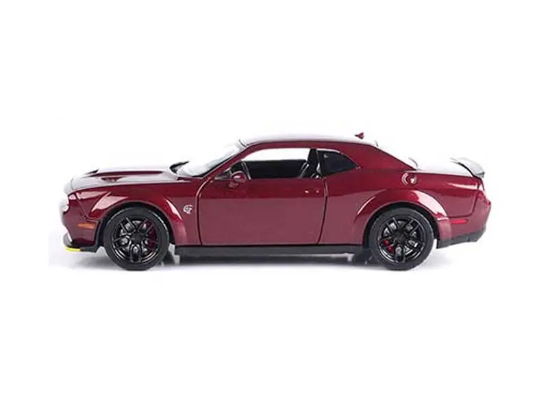2018 Dodge Challenger Srt Hellcat Widebody - Burgundy Metallic (Mijo Exclusive) Diecast 1:24 Model Car - Motormax 79350Bur 1