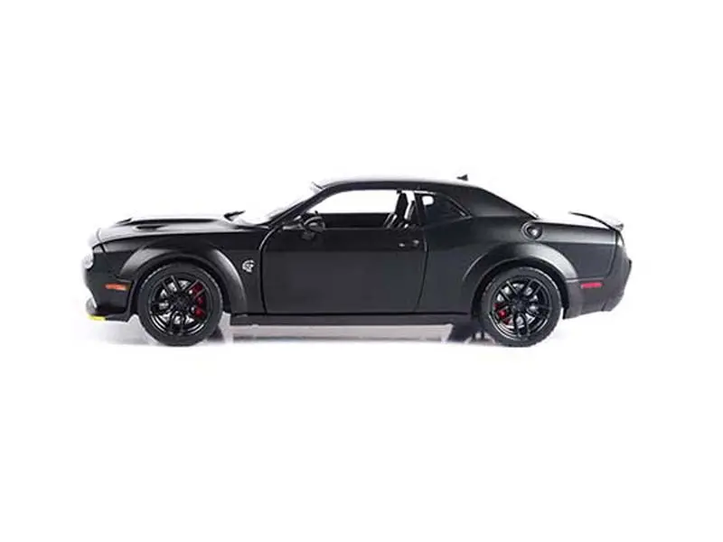2018 Dodge Challenger Srt Hellcat Widebody - Matte Black (Mijo Exclusive) Diecast 1:24 Model Car - Motormax 79350Mtbk 1