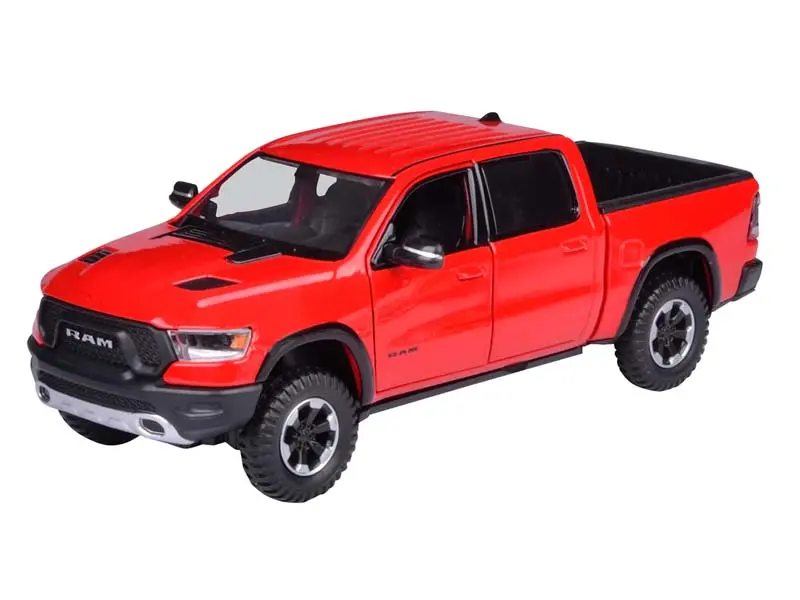 2019 Ram 1500 Rebel Crew Cab - Red (Timeless Legends) Diecast 1:24 Scale Model - Motormax 79358Rd 1
