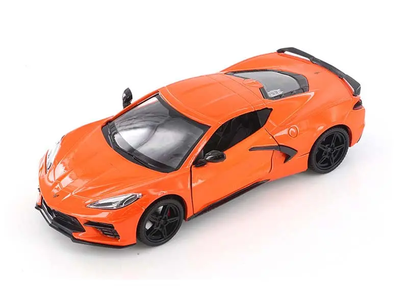 2020 Chevrolet Corvette C8 Stingray - Orange (Timeless Legends) Diecast 1:24 Scale Model - Motormax 79360Or 1